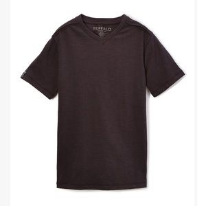 Buffalo David Bitton-Dark Gray/Brown Cannon Takko  -Boys L- T-Shirt